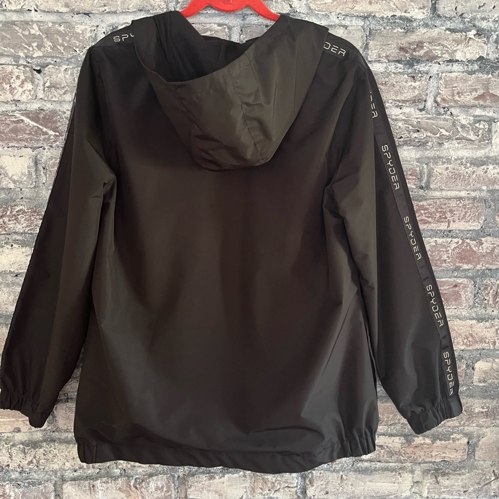Spyder Black Windbreaker Hooded All Weather  Jacket Unisex. Excellent like new🌸 - Picture 7 of 10